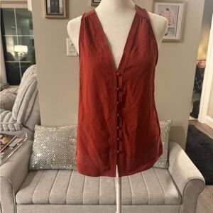 Joie Red Sleeveless Tank Top